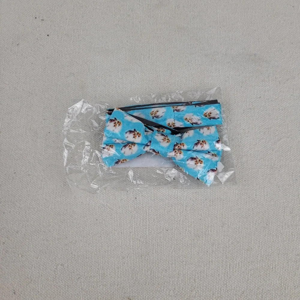 Properly Tied Colton Blue Youth Bow Tie Cotton Boll Print Adjustable‎ Pre-Tied